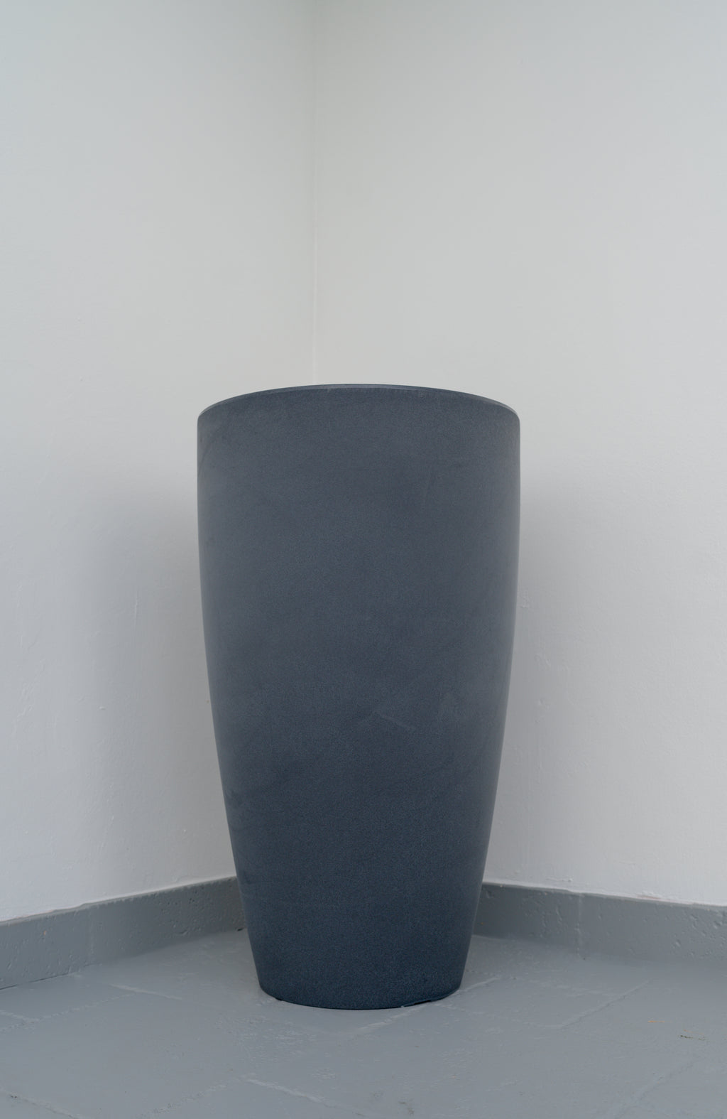MEDIUM Cone European Planter / Pot in High Quality PVC in White and Navy Blue