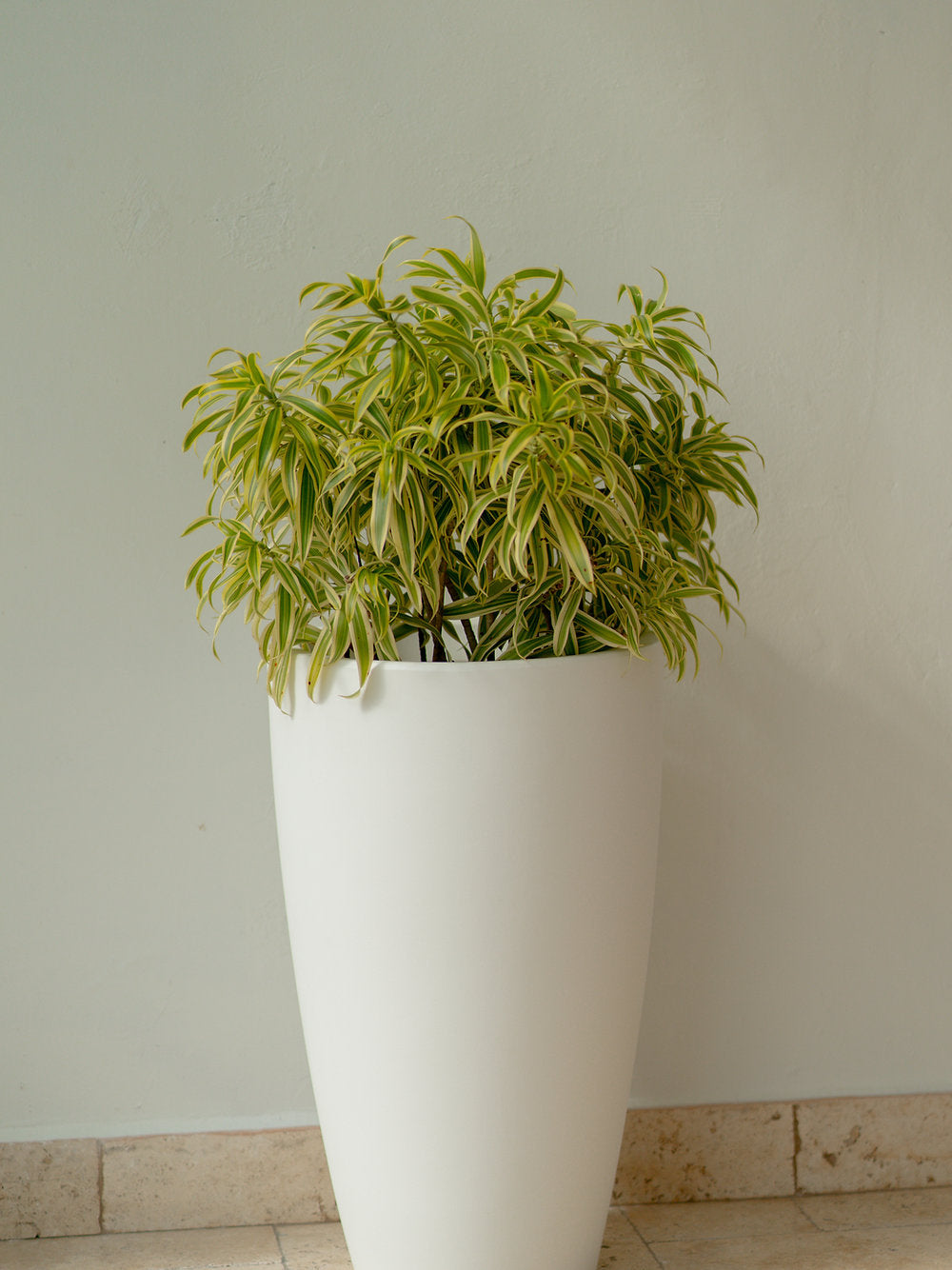 LARGE Cone European Planter / Pot in High Quality PVC in Navy Blue or White